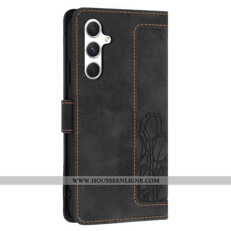 Housse Samsung Galaxy S25 Plus 5G Effet Daim Florale