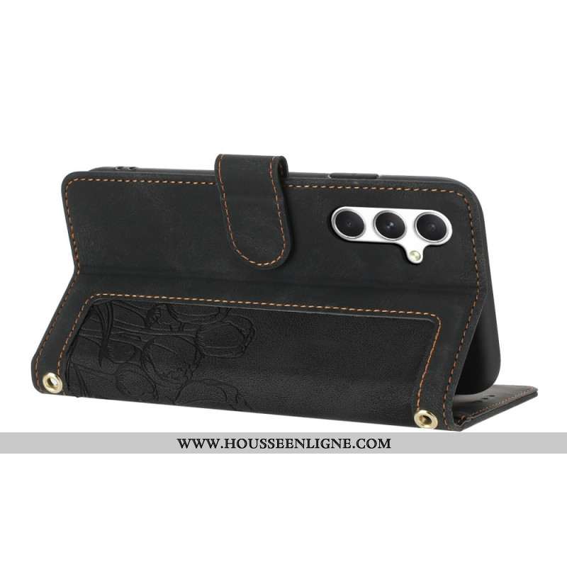 Housse Samsung Galaxy S25 Plus 5G Effet Daim Florale