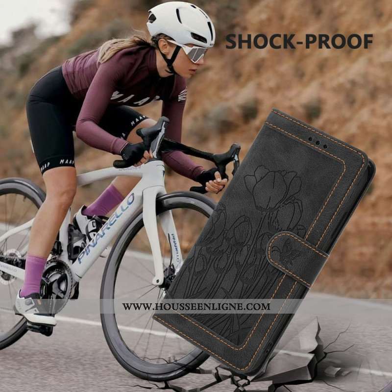 Housse Samsung Galaxy S25 Plus 5G Effet Daim Florale