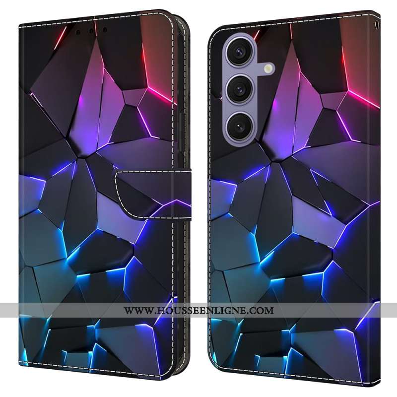 Housse Samsung Galaxy S25 Plus 5G Fissures Bleues