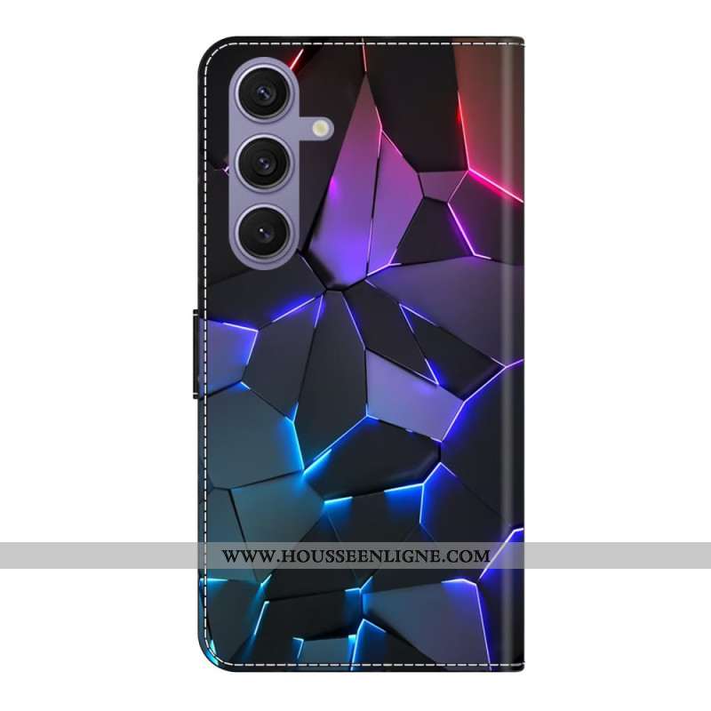 Housse Samsung Galaxy S25 Plus 5G Fissures Bleues