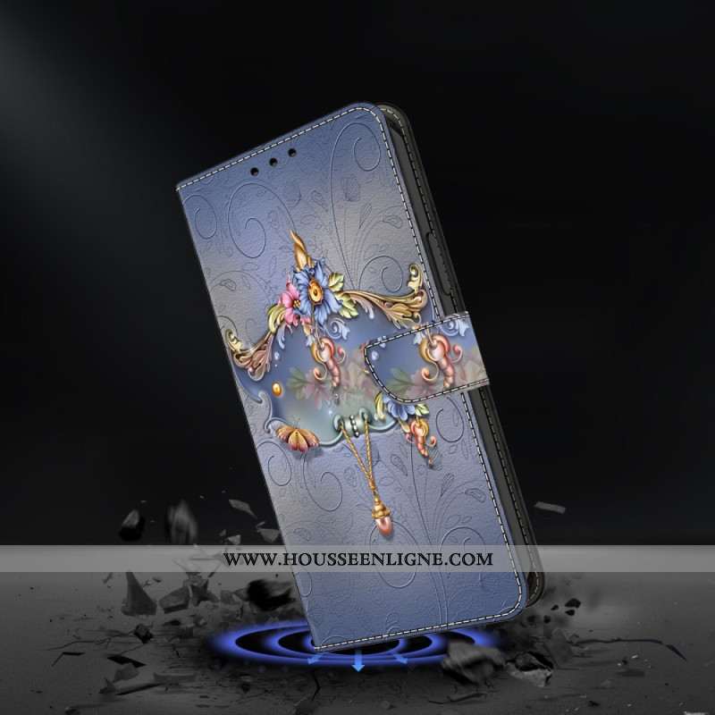 Housse Samsung Galaxy S25 Plus 5G Fleurs Gravées