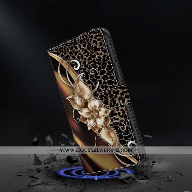 Housse Samsung Galaxy S25 Plus 5G Fleurs Métalliques