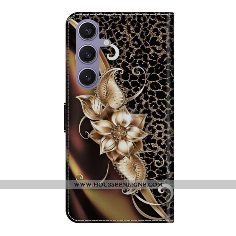 Housse Samsung Galaxy S25 Plus 5G Fleurs Métalliques