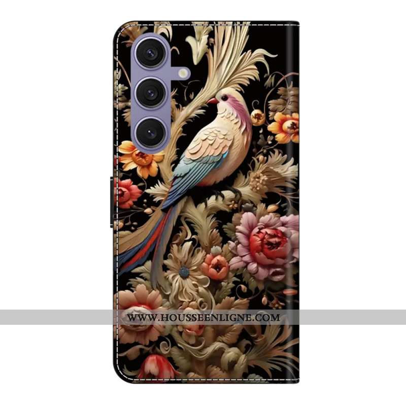 Housse Samsung Galaxy S25 Plus 5G Fleurs et Oiseaux