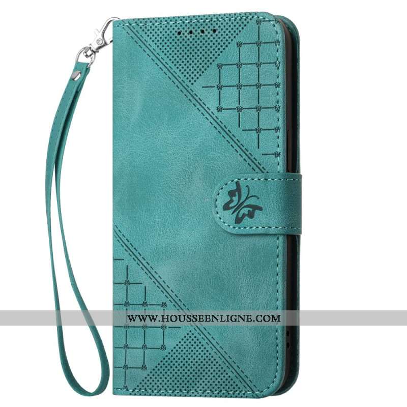 Housse Samsung Galaxy S25 Plus 5G Géométrie à Lanière