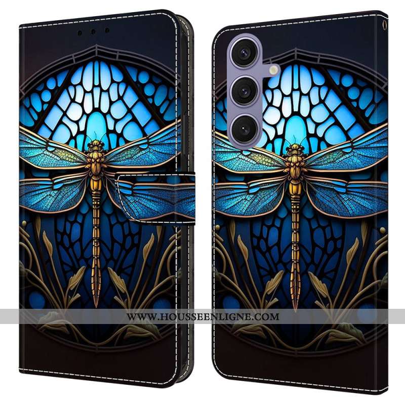 Housse Samsung Galaxy S25 Plus 5G Libellule Bleue