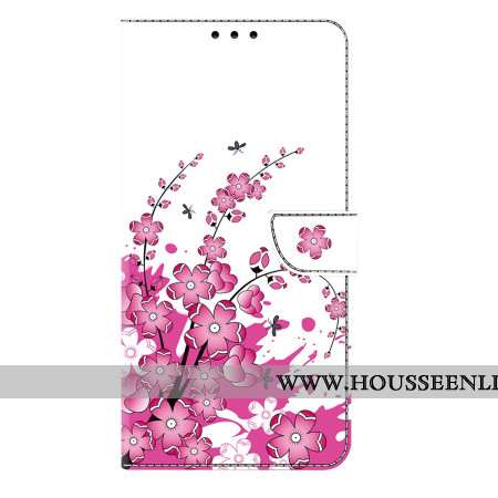 Housse Samsung Galaxy S25 Plus 5G Motif Floral Rose