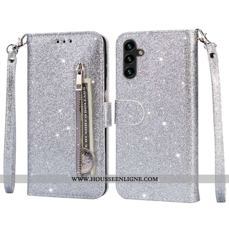 Housse Samsung Galaxy S25 Plus 5G Porte-Monnaie Paillettes