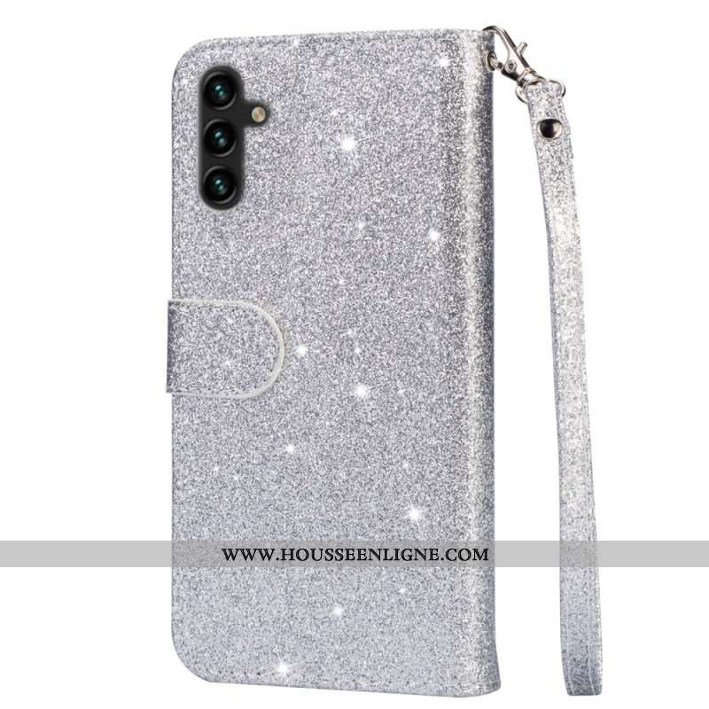Housse Samsung Galaxy S25 Plus 5G Porte-Monnaie Paillettes