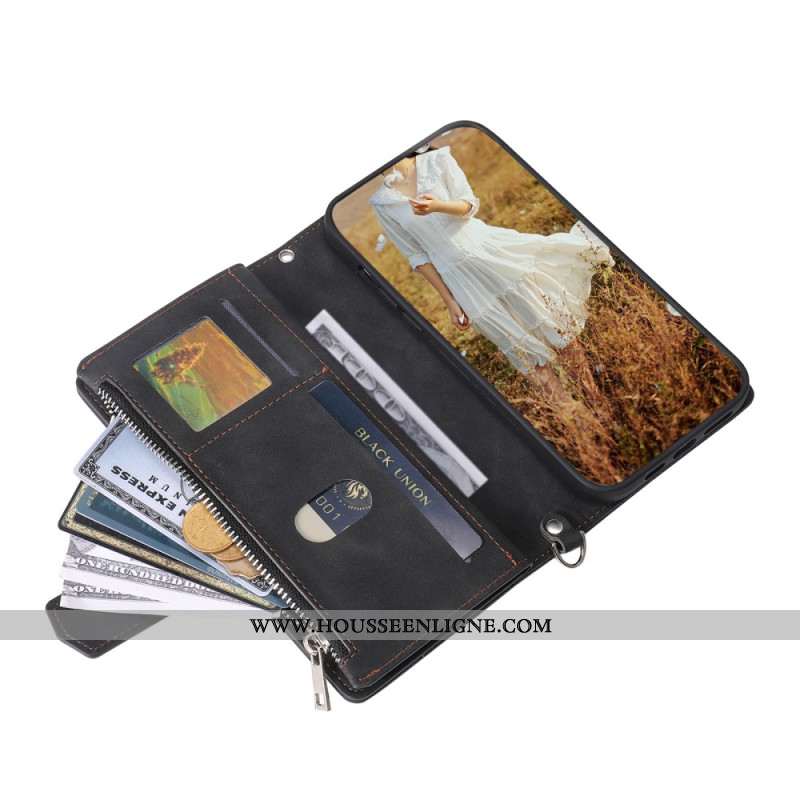 Housse Samsung Galaxy S25 Plus 5G Portefeuille Matelassé