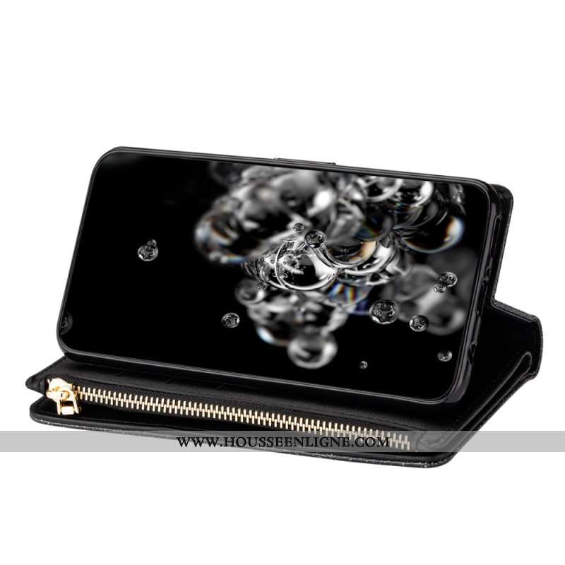 Housse Samsung Galaxy S25 Plus 5G Portefeuille Paillettes