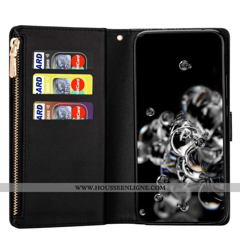 Housse Samsung Galaxy S25 Plus 5G Portefeuille Paillettes