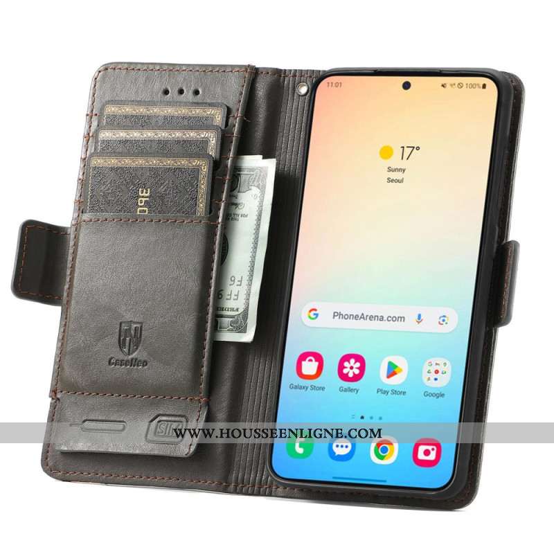 Housse Samsung Galaxy S25 Plus 5G Portefeuille RFID CASENEO