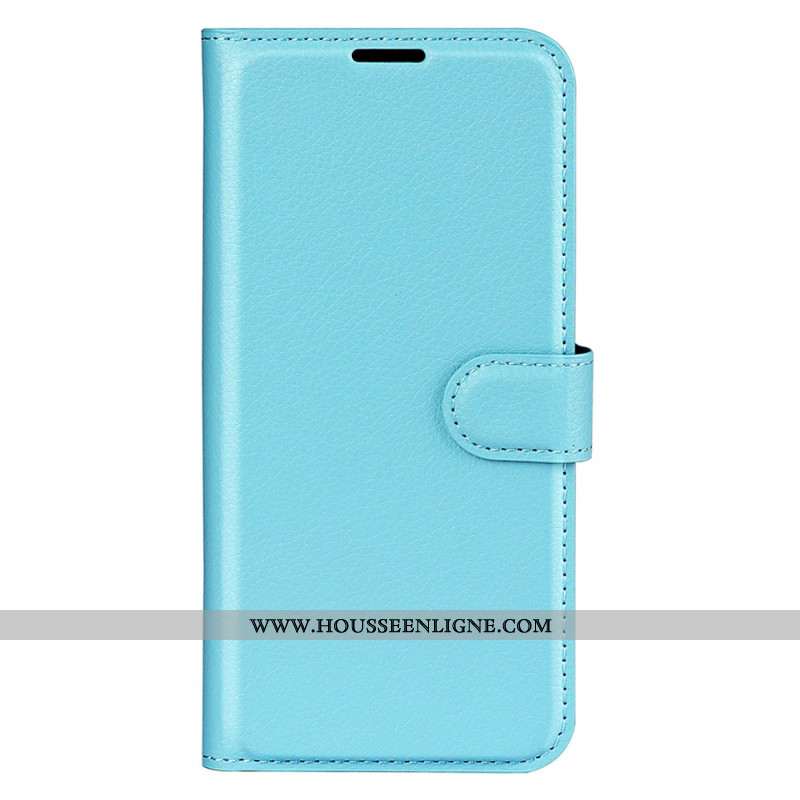 Housse Samsung Galaxy S25 Plus 5G Simili Cuir Litchi Classique