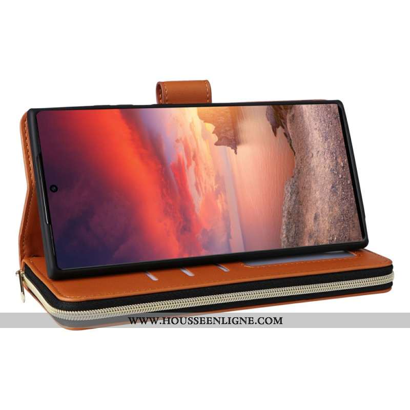 Housse Samsung Galaxy S25 Ultra 5G 9 Porte-Cartes à Lanière