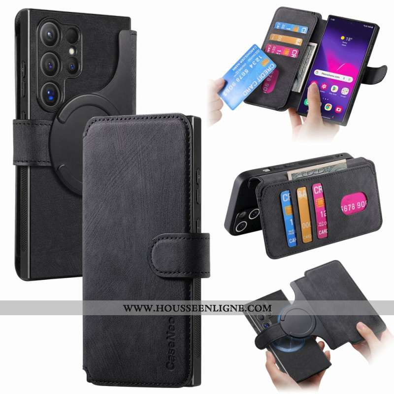 Housse Samsung Galaxy S25 Ultra 5G Coque Détachable Magnétique RFID CASENEO