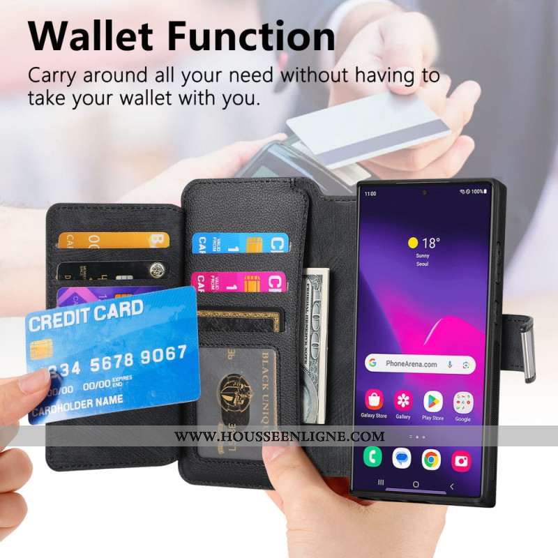 Housse Samsung Galaxy S25 Ultra 5G Coque Magnétique Détachable