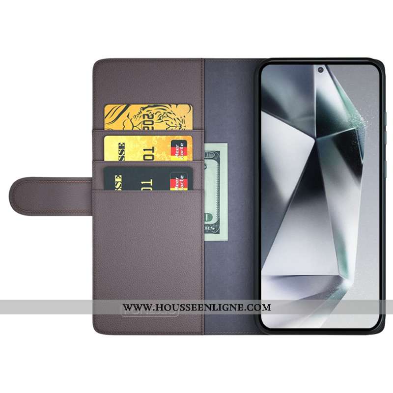Housse Samsung Galaxy S25 Ultra 5G Cuir Véritable