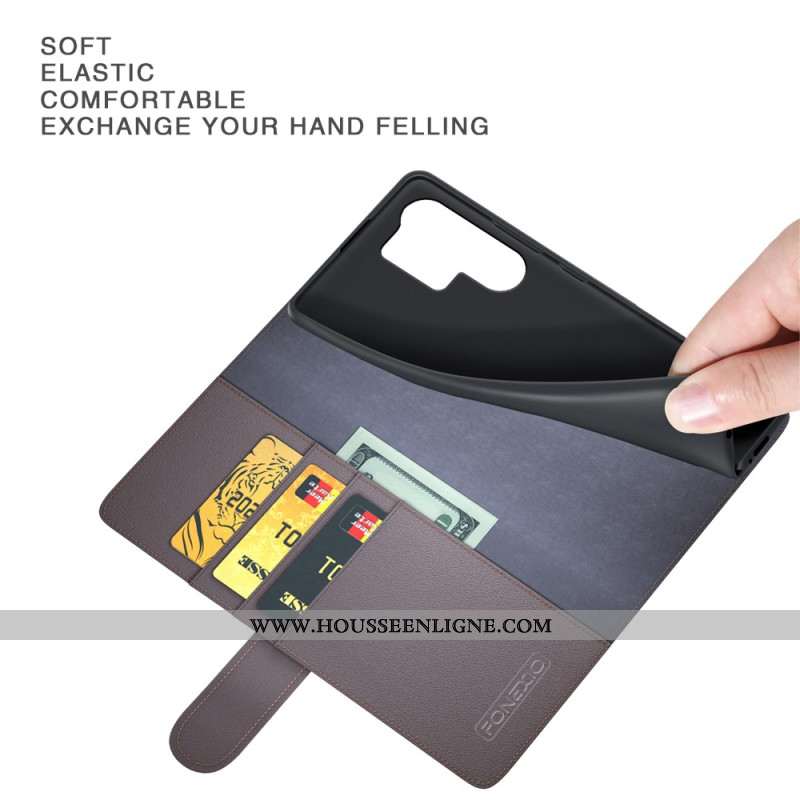 Housse Samsung Galaxy S25 Ultra 5G Cuir Véritable