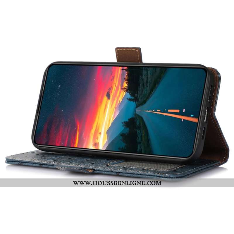 Housse Samsung Galaxy S25 Ultra 5G Cuir Véritable avec Blocage RFID