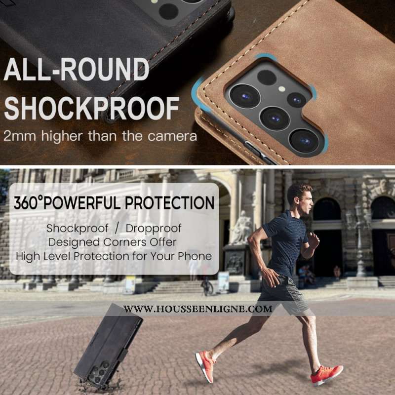 Housse Samsung Galaxy S25 Ultra 5G Effet Daim CASEME