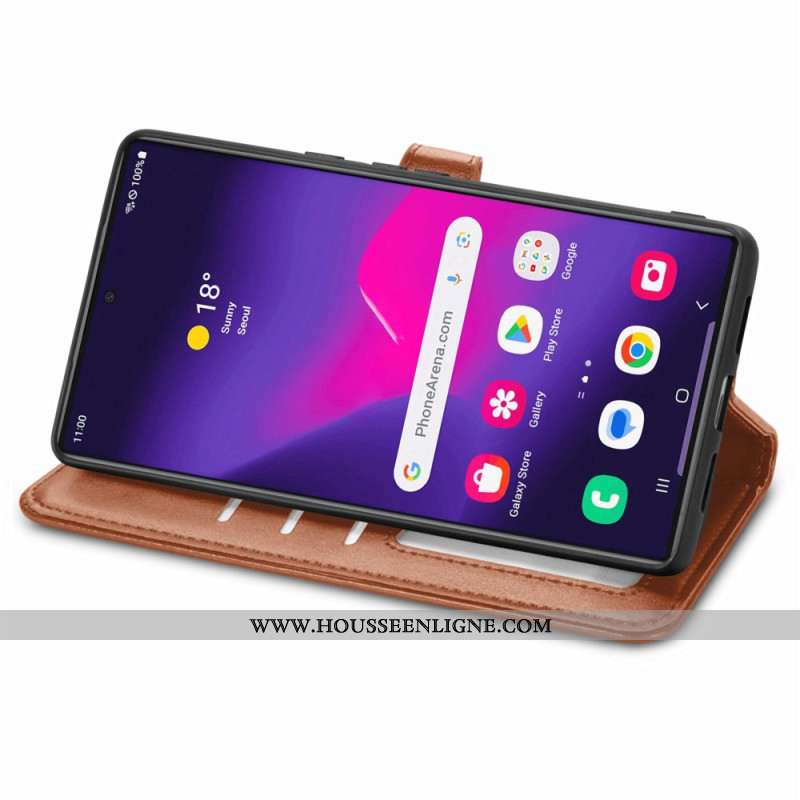 Housse Samsung Galaxy S25 Ultra 5G Fermoir Doré