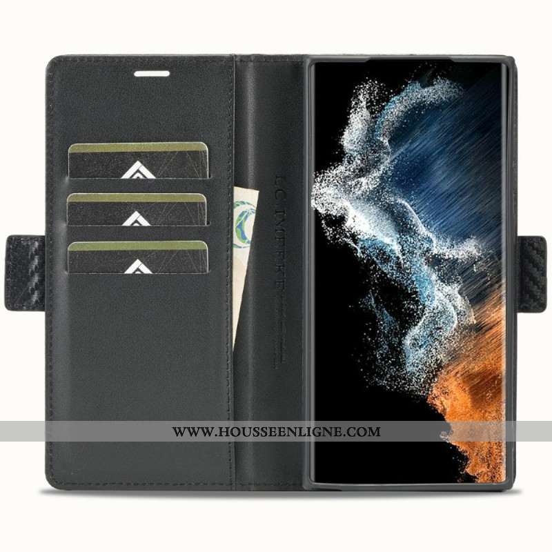 Housse Samsung Galaxy S25 Ultra 5G Fibre Carbone LC.IMEEKE