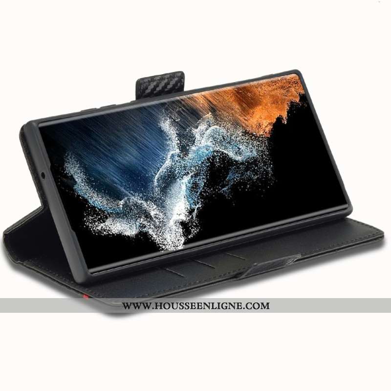 Housse Samsung Galaxy S25 Ultra 5G Fibre Carbone LC.IMEEKE