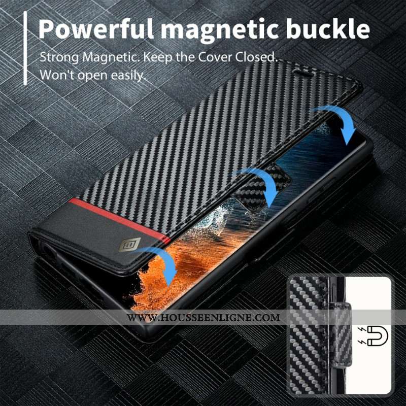 Housse Samsung Galaxy S25 Ultra 5G Fibre Carbone LC.IMEEKE