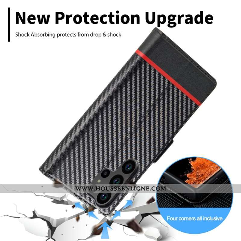 Housse Samsung Galaxy S25 Ultra 5G Fibre Carbone LC.IMEEKE