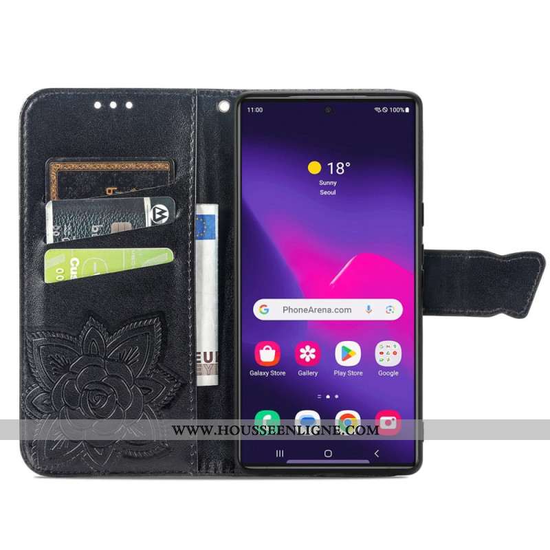 Housse Samsung Galaxy S25 Ultra 5G Papillon Baroque