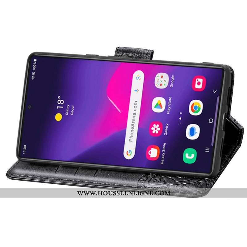 Housse Samsung Galaxy S25 Ultra 5G Papillon Baroque