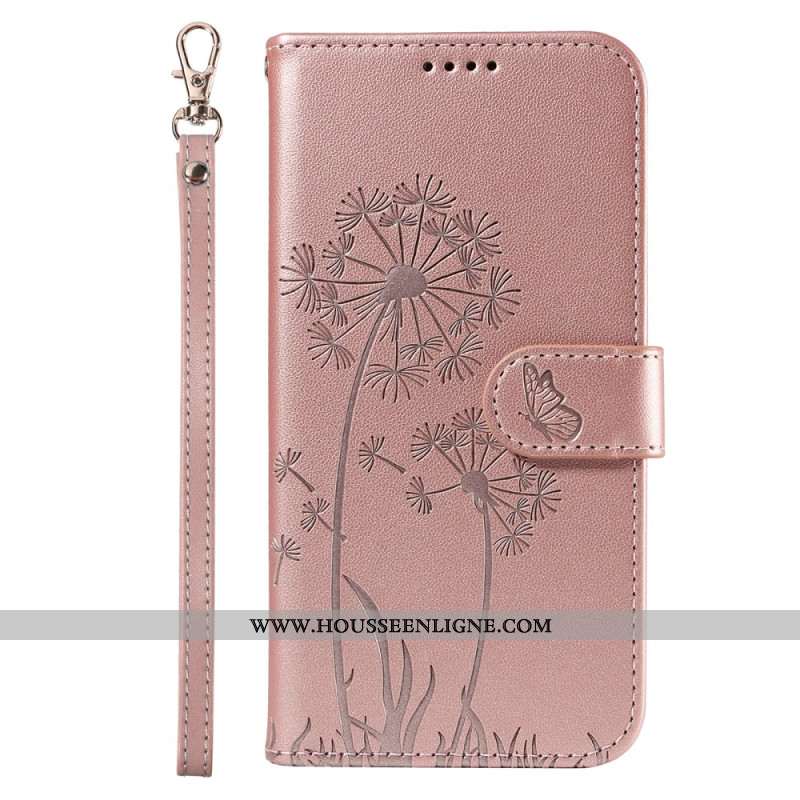 Housse Samsung Galaxy S25 Ultra 5G Pissenlits à Lanière