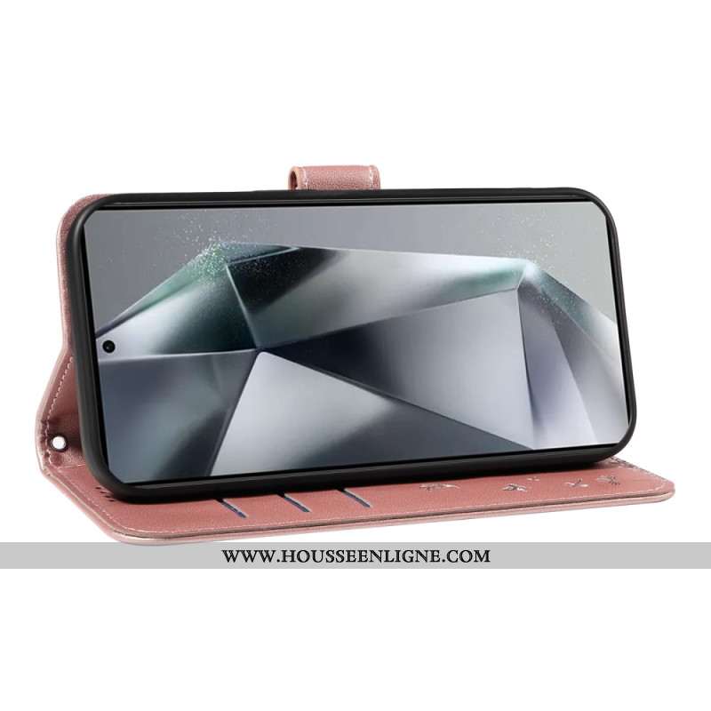 Housse Samsung Galaxy S25 Ultra 5G Pissenlits à Lanière