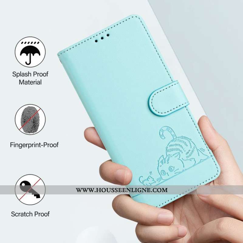 Housse Samsung Galaxy S25 Ultra 5G Scène de Chat à Lnaière