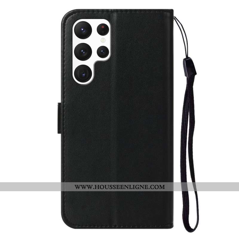 Housse Samsung Galaxy S25 Ultra 5G Simili Cuir Uni