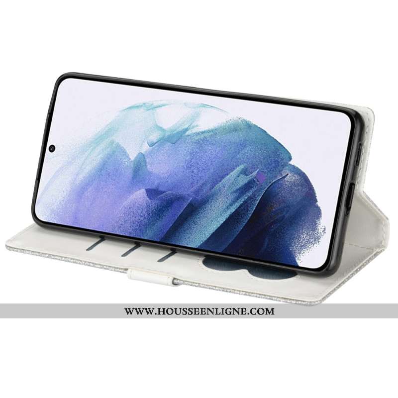 Housse Samsung Galaxy S25 Ultra Pochette Pailletée à Lanière