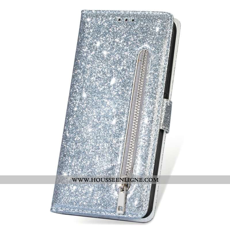 Housse Samsung Galaxy S25 Ultra Pochette Pailletée à Lanière
