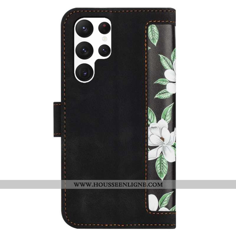 Housse Samsung Galaxy S25 Ultra Portefeuille Floral