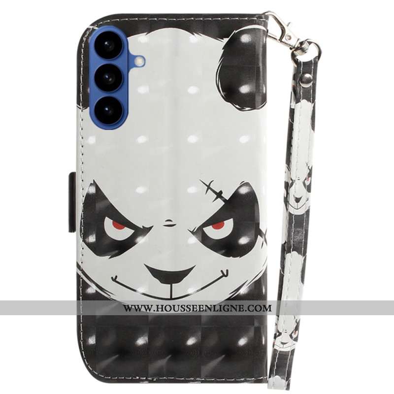 Housse Samsung Galaxy S26 Angry Panda à Lanière