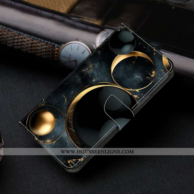 Housse Samsung Galaxy S26 Anneaux Dorés