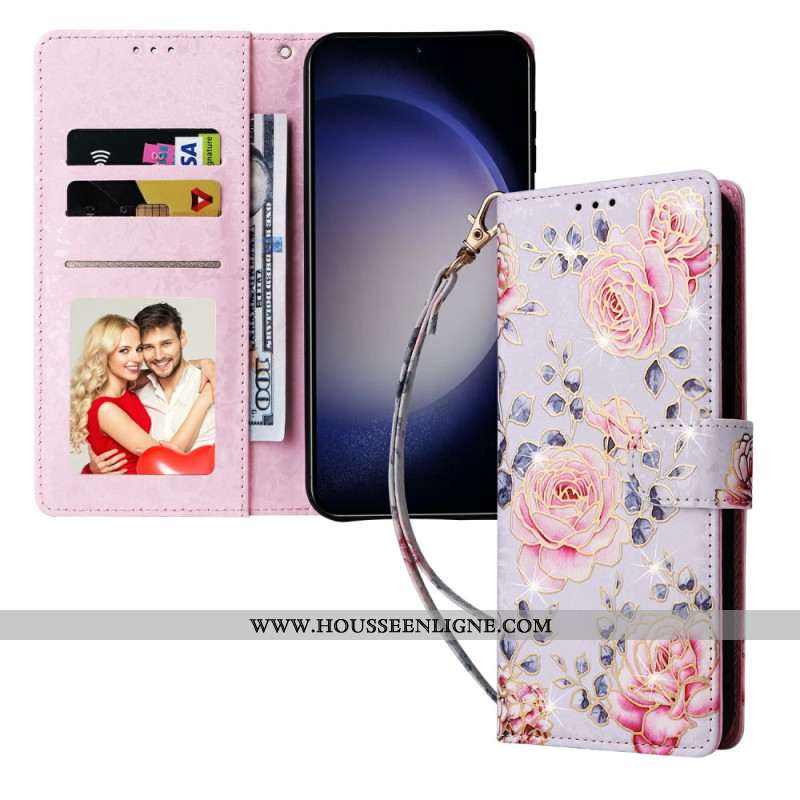 Housse Samsung Galaxy S26 Blocage RFID Motif Floral