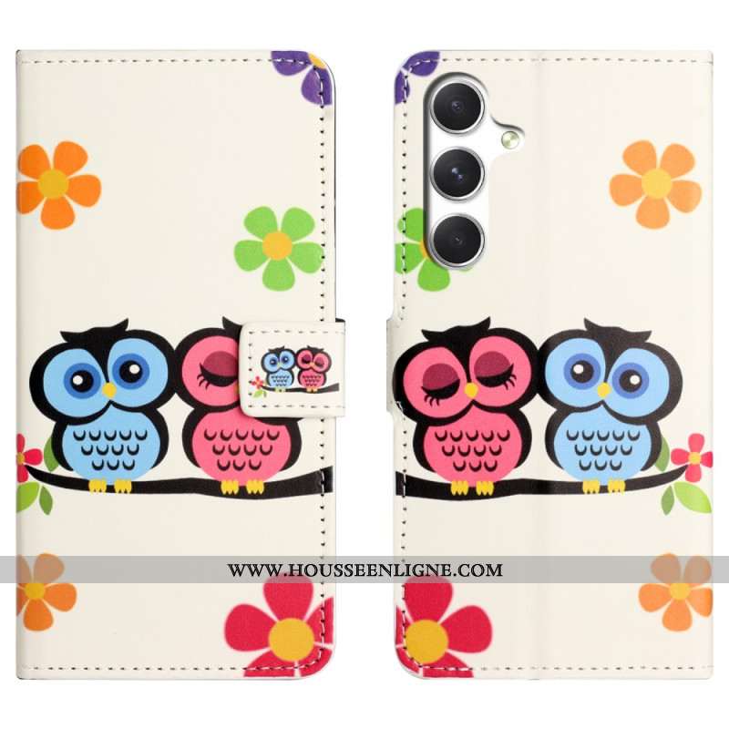 Housse Samsung Galaxy S26 Couple de Hiboux