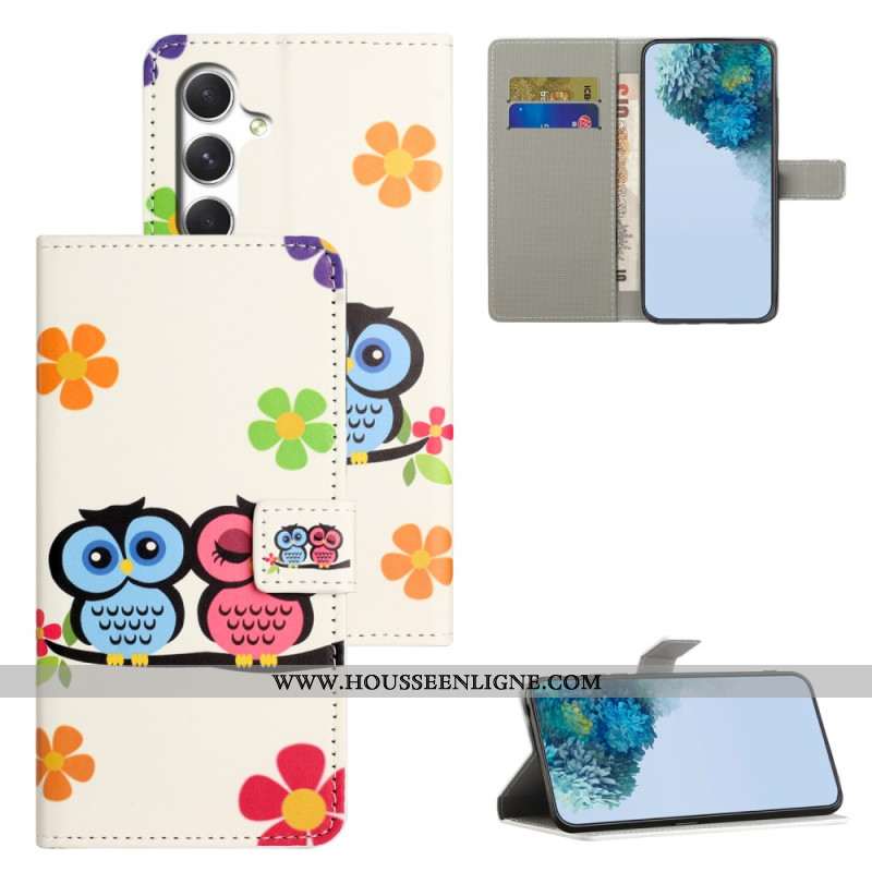 Housse Samsung Galaxy S26 Couple de Hiboux