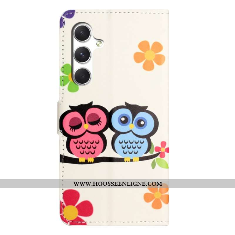 Housse Samsung Galaxy S26 Couple de Hiboux