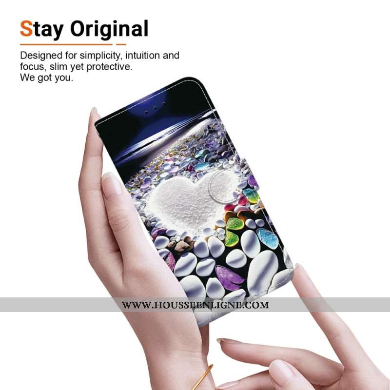 Housse Samsung Galaxy S26 Cœur Blanc