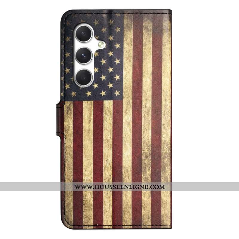 Housse Samsung Galaxy S26 Drapeau Américain Vintage