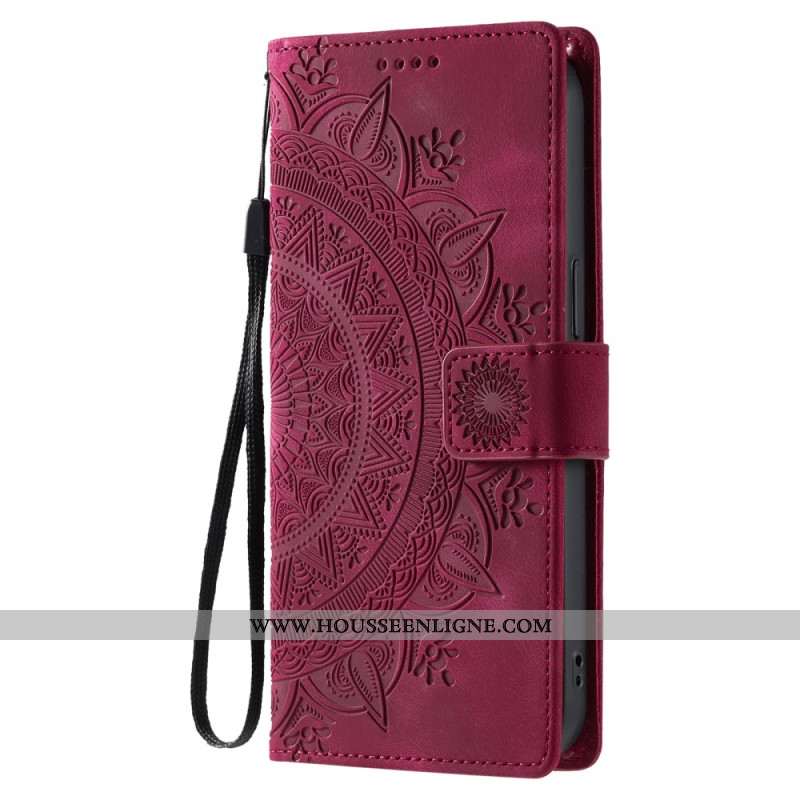 Housse Samsung Galaxy S26 Effet Daim Mandala