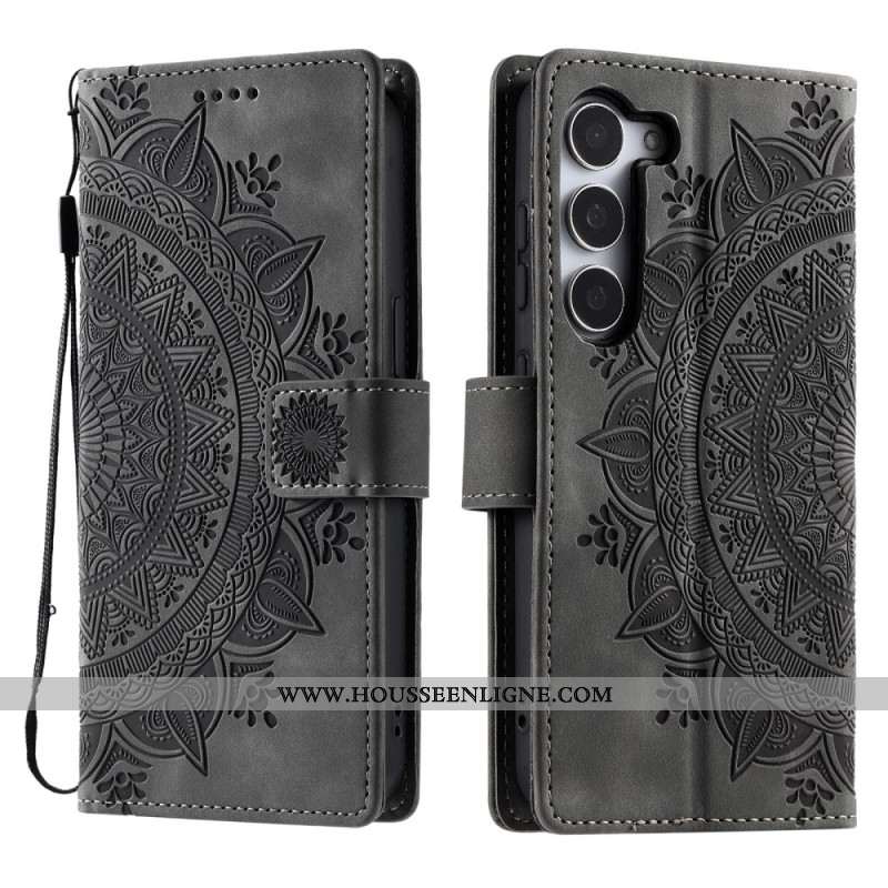 Housse Samsung Galaxy S26 Effet Daim Mandala